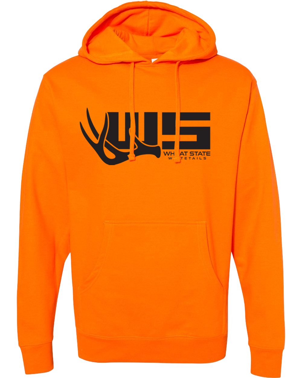 Whitetails Antler Hoodie - Blaze Orange