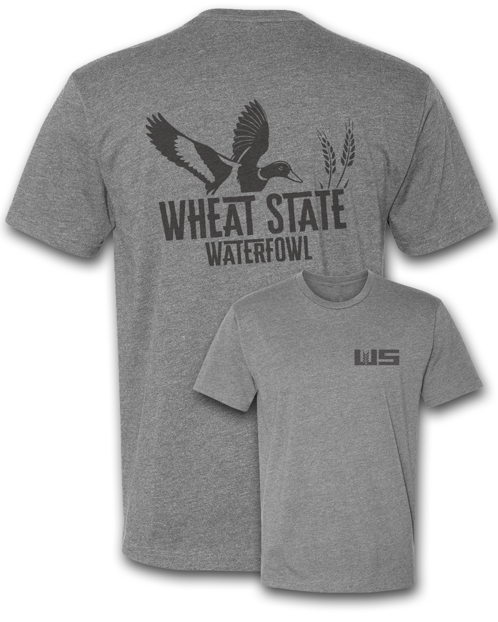 Duck Wheat Logo T-Shirt - Grey