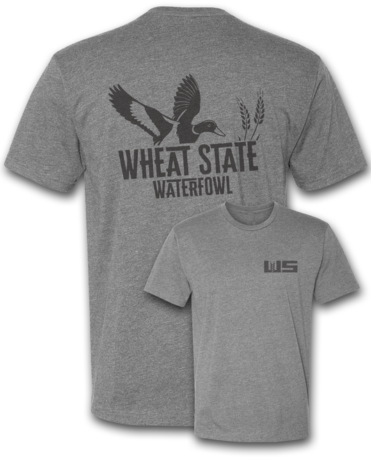 Duck Wheat Logo T-Shirt - Grey