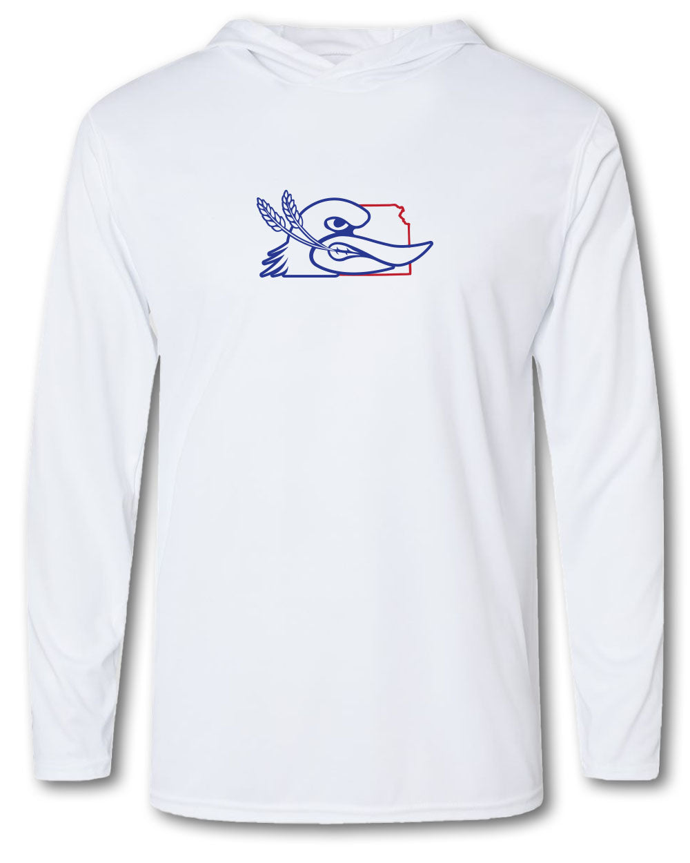 WS USA Long Sleeve Hoodie - White